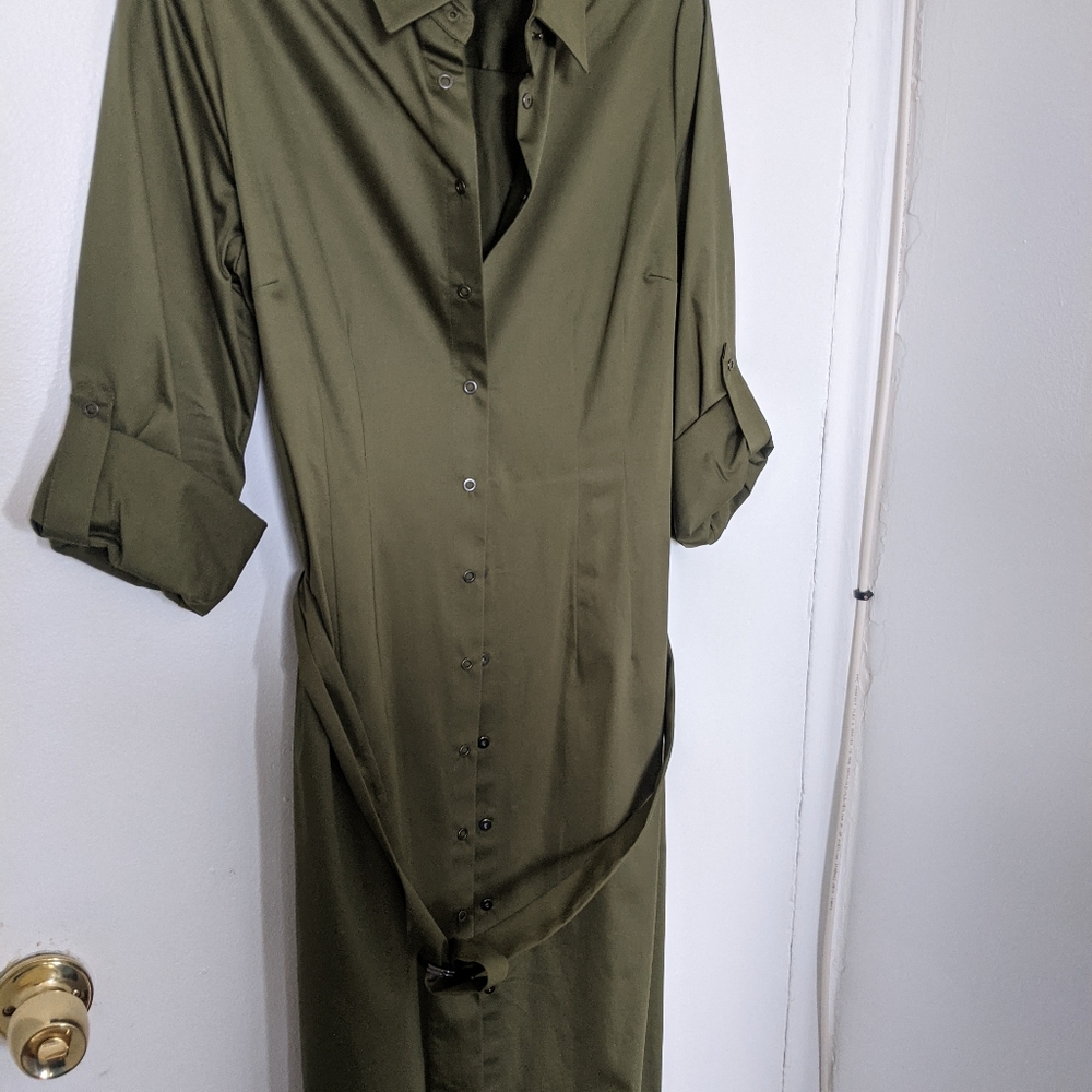 Elie Tahari Margola Dress in Olive